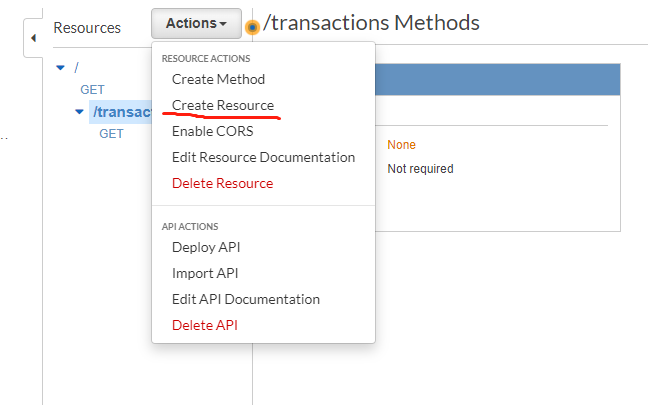 create API Gateway