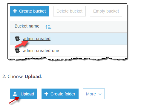 AWS S3 upload file