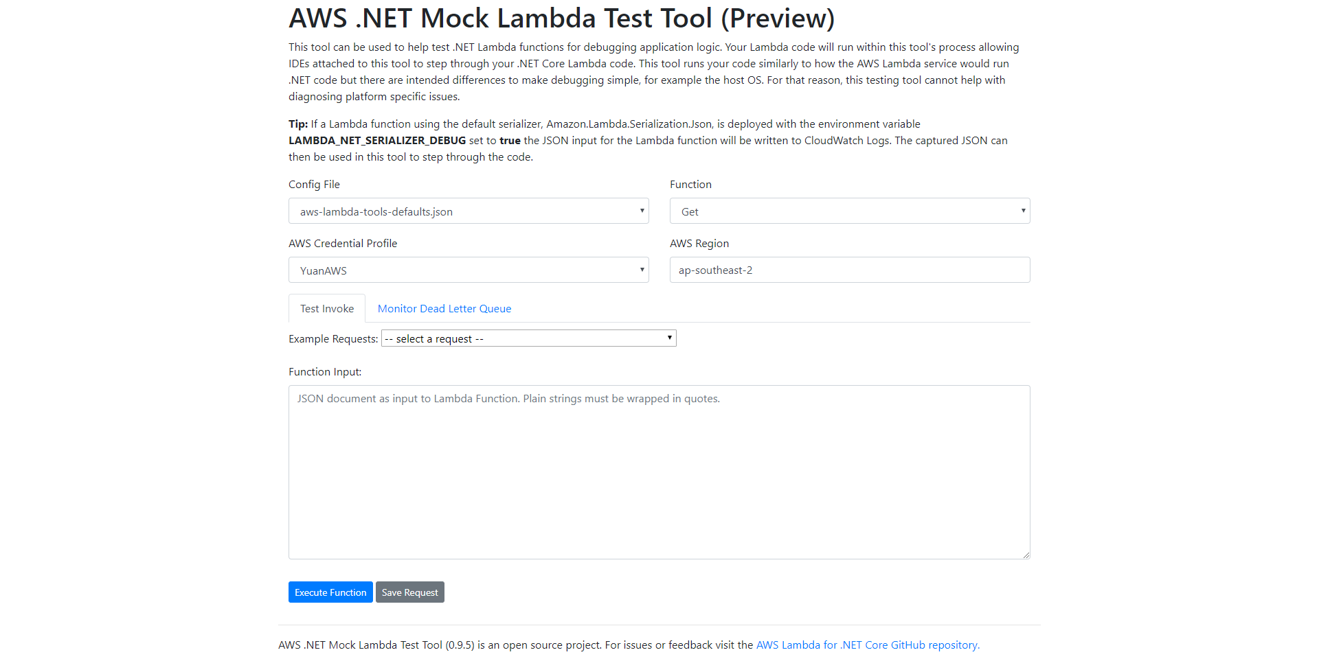 Mock test tool