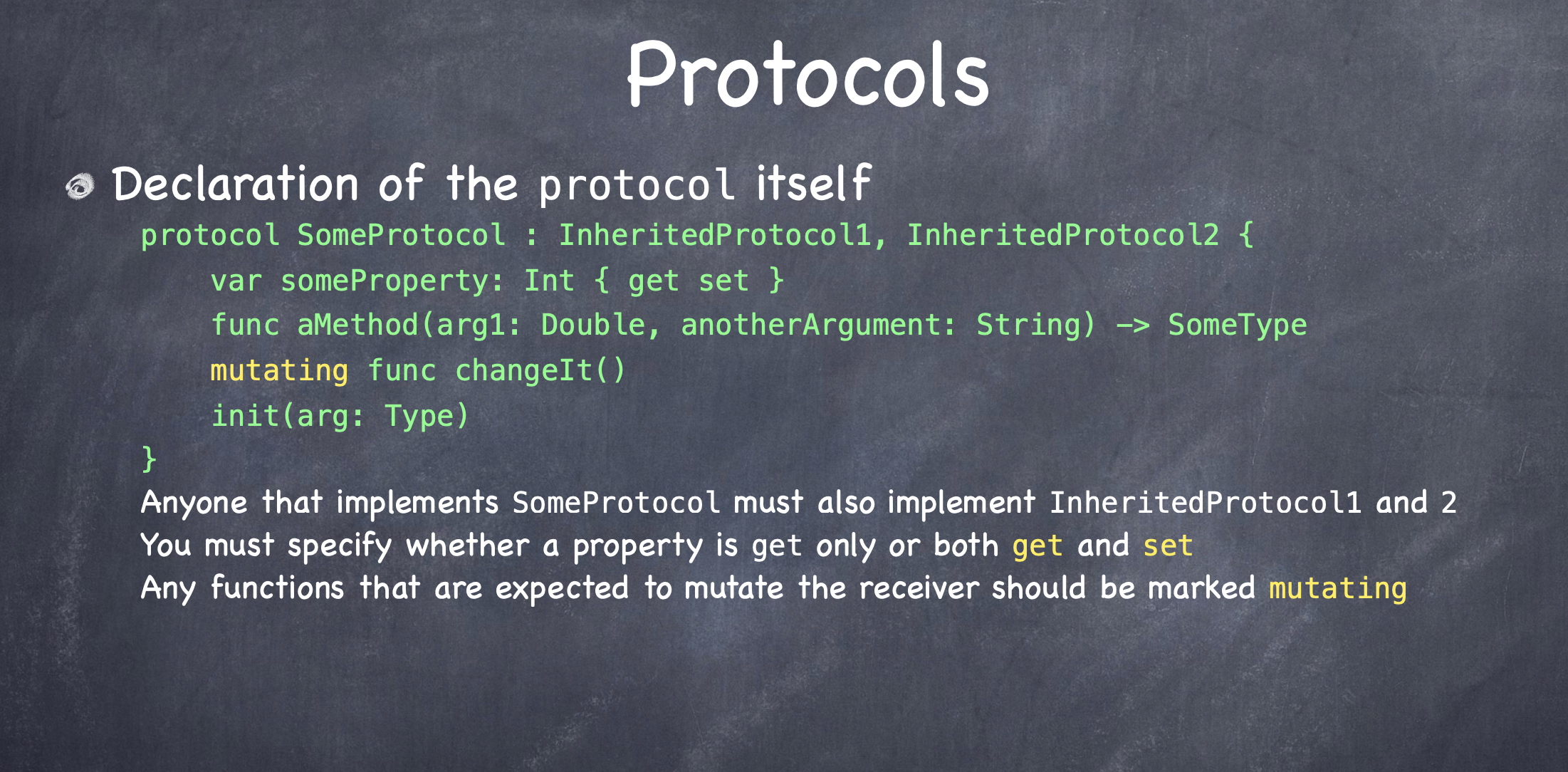 protocol mutating