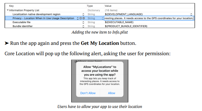 GPS service permission