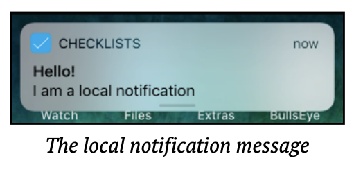 Notification message