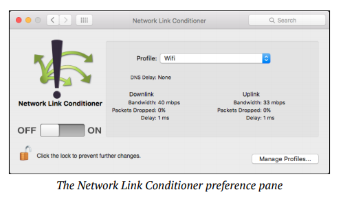 network link conditioner