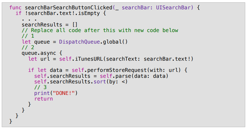 asynchronous networking code