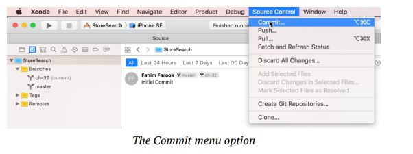 Xcode git version control