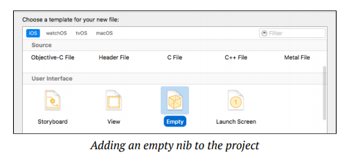 create new nib file